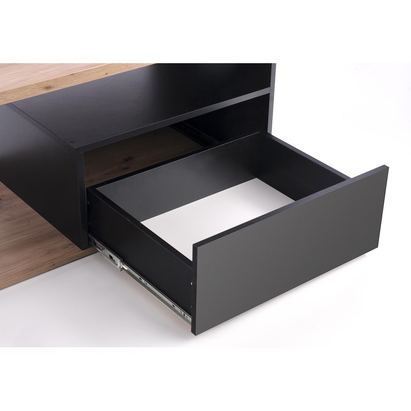 'PANTERA Coffee Table in Wotan Oak/Black Color' 'PANTERA Coffee Table in Wotan Oak/Black Color'