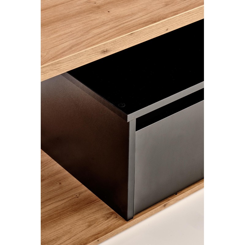 'PANTERA Coffee Table in Wotan Oak/Black Color' 'PANTERA Coffee Table in Wotan Oak/Black Color'