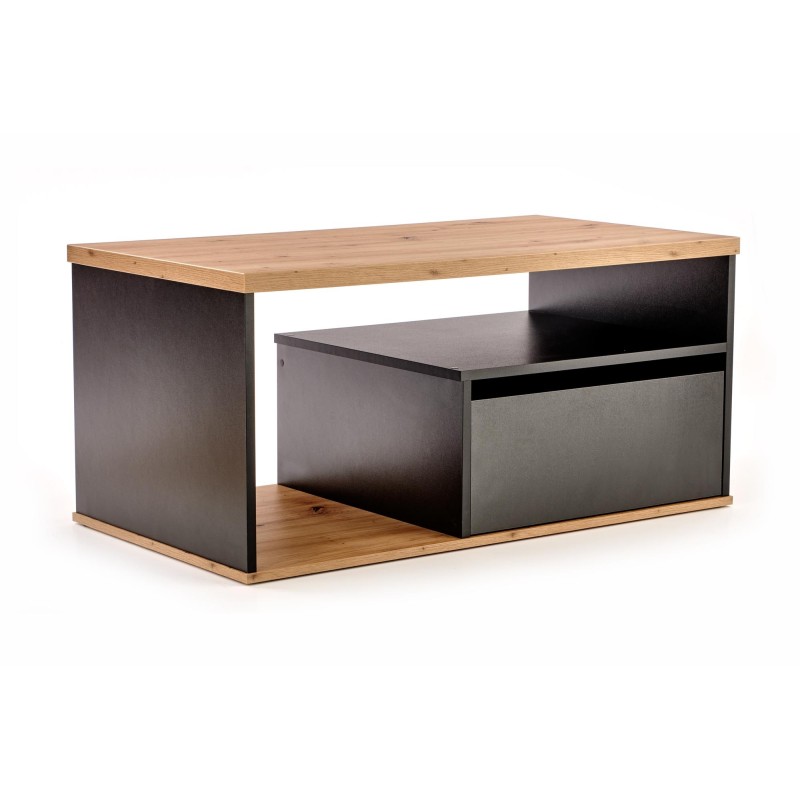 'PANTERA Coffee Table in Wotan Oak/Black Color' 'PANTERA Coffee Table in Wotan Oak/Black Color'