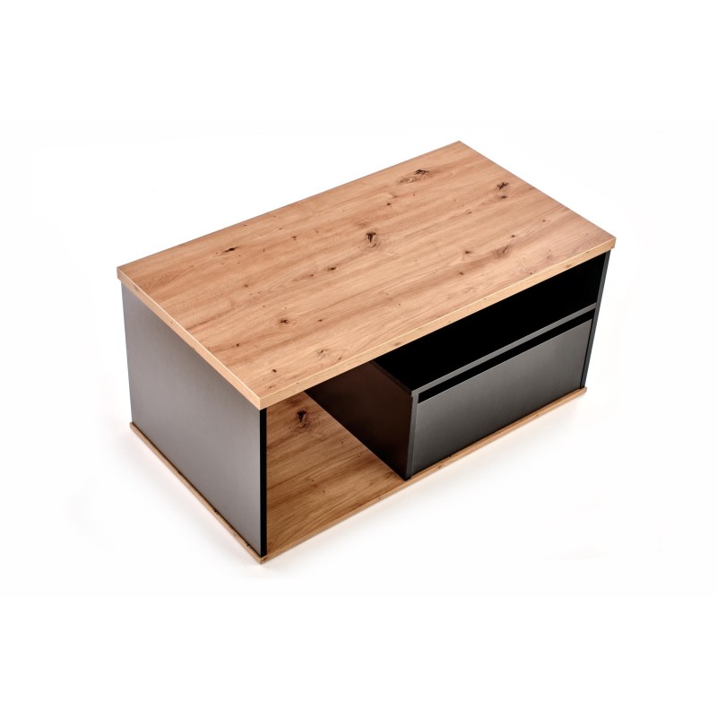 'PANTERA Coffee Table in Wotan Oak/Black Color' 'PANTERA Coffee Table in Wotan Oak/Black Color'
