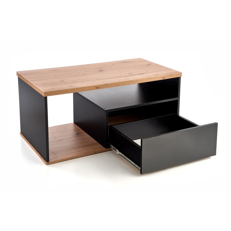 'PANTERA Coffee Table in Wotan Oak/Black Color' 'PANTERA Coffee Table in Wotan Oak/Black Color'