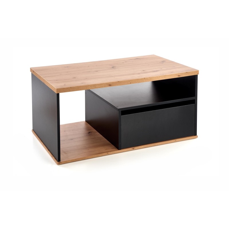 'PANTERA Coffee Table in Wotan Oak/Black Color' 'PANTERA Coffee Table in Wotan Oak/Black Color'