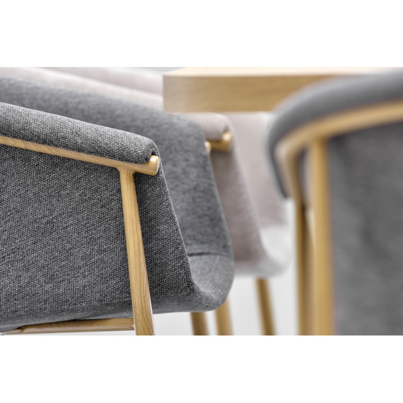 'PERONI Extendable Golden Oak Table - White' 'PERONI Extendable Golden Oak Table - White'
