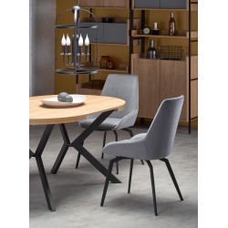 'PERONI Extendable Golden Oak Table - Black' 'PERONI Extendable Golden Oak Table - Black'