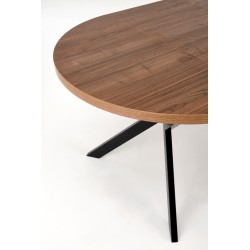 'PERONI Extendable Walnut Table - Black' 'PERONI Extendable Walnut Table - Black'