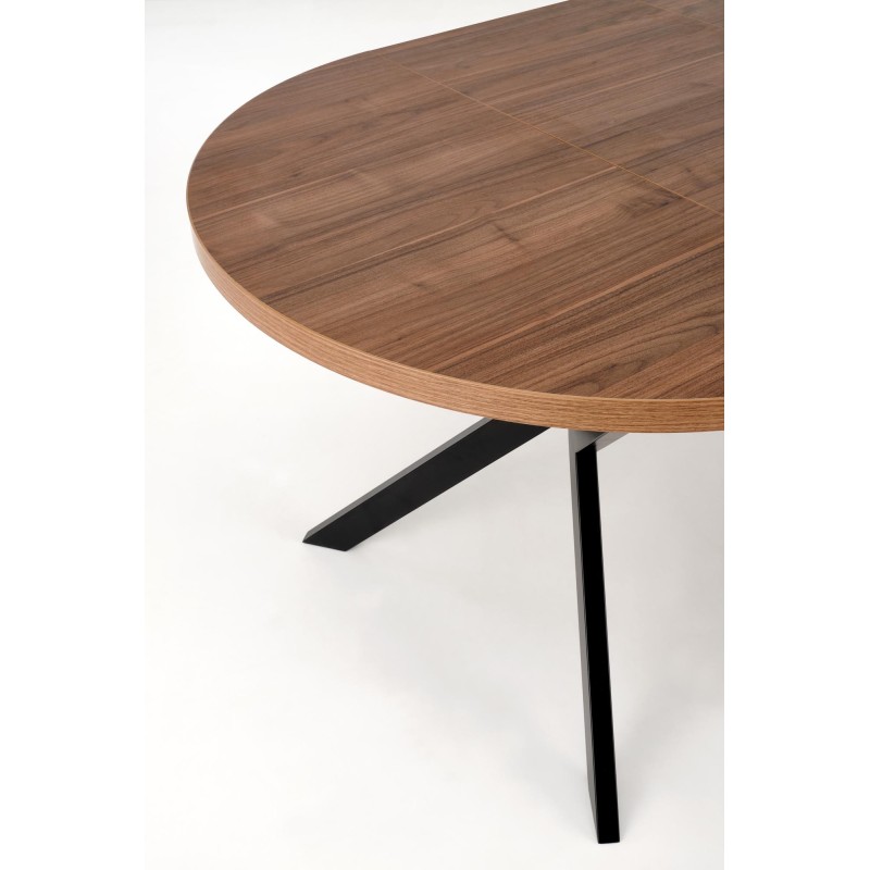 'PERONI Extendable Walnut Table - Black' 'PERONI Extendable Walnut Table - Black'