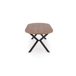 'PERONI Extendable Walnut Table - Black' 'PERONI Extendable Walnut Table - Black'