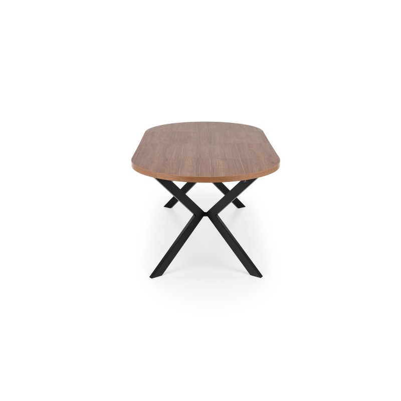 'PERONI Extendable Walnut Table - Black' 'PERONI Extendable Walnut Table - Black'