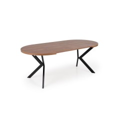'PERONI Extendable Walnut Table - Black' 'PERONI Extendable Walnut Table - Black'