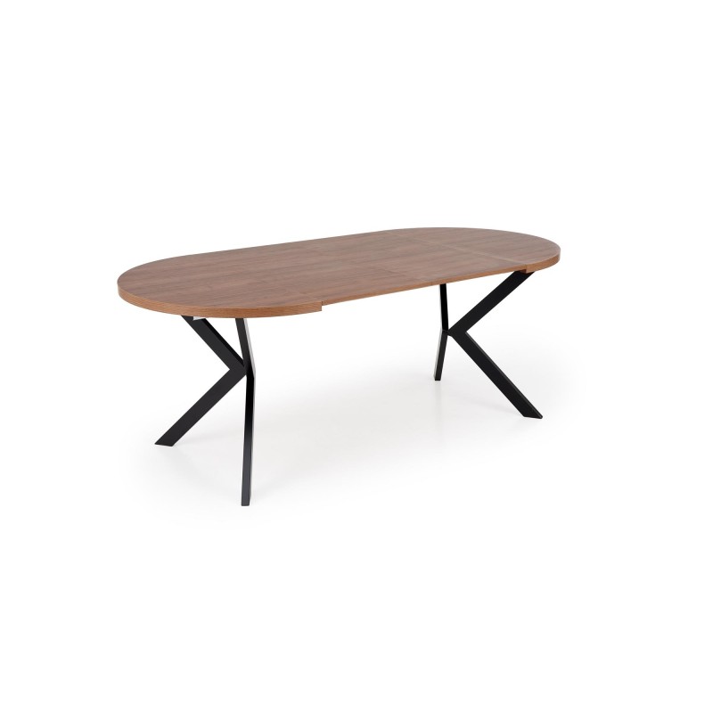 'PERONI Extendable Walnut Table - Black' 'PERONI Extendable Walnut Table - Black'