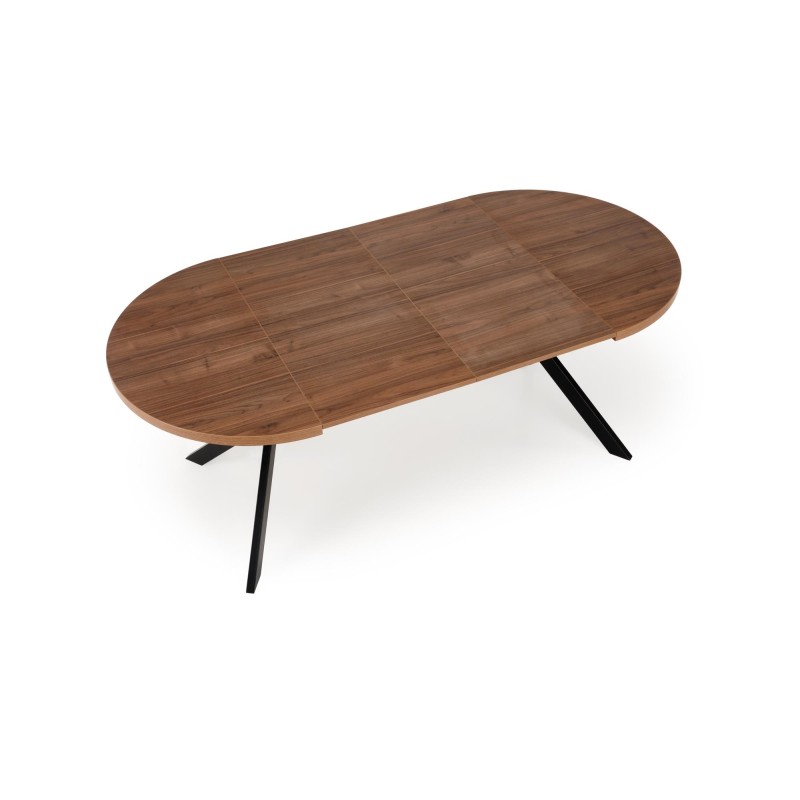 'PERONI Extendable Walnut Table - Black' 'PERONI Extendable Walnut Table - Black'