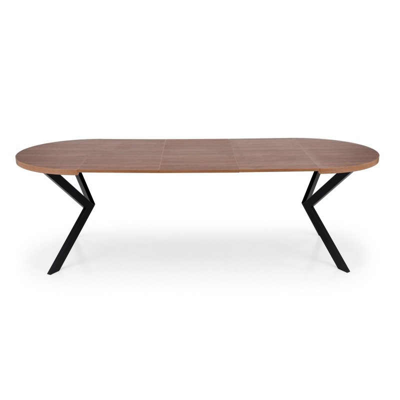 'PERONI Extendable Walnut Table - Black' 'PERONI Extendable Walnut Table - Black'