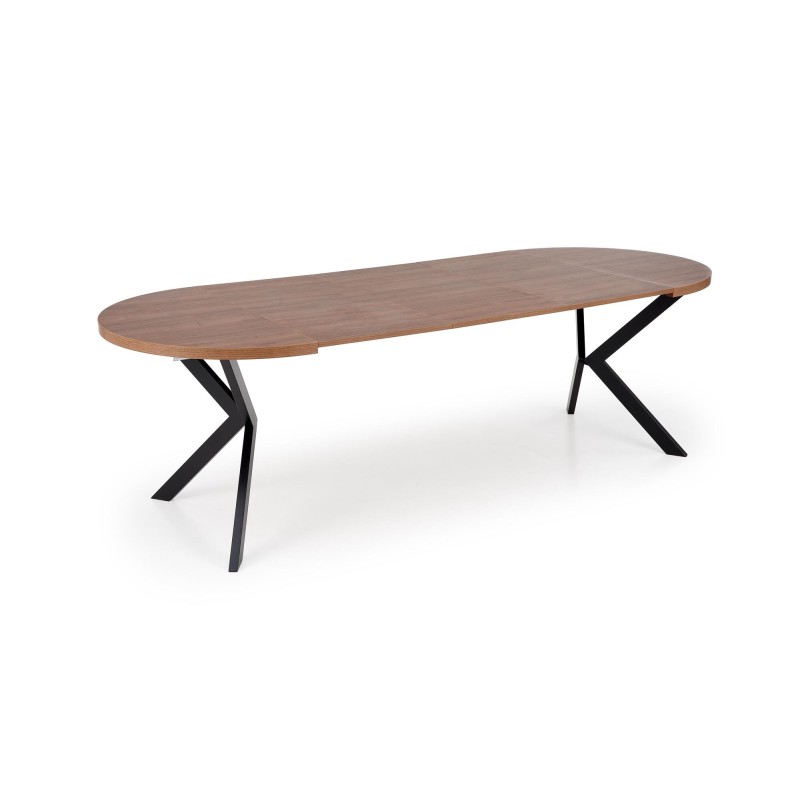 'PERONI Extendable Walnut Table - Black' 'PERONI Extendable Walnut Table - Black'
