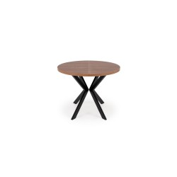 'PERONI Extendable Walnut Table - Black' 'PERONI Extendable Walnut Table - Black'