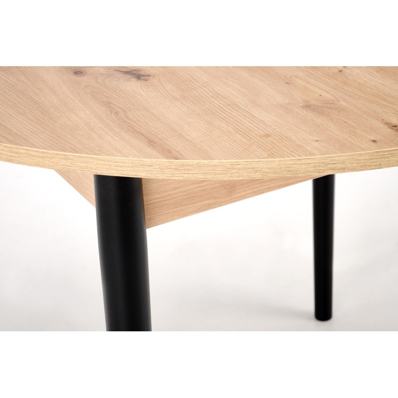 'PIVOT Extendable Table 102-142x102x75 cm, Top - Artisan Oak, Legs - Black' 'PIVOT Extendable Table 102-142x102x75 cm, Top - Artisan Oak, Legs - Black'