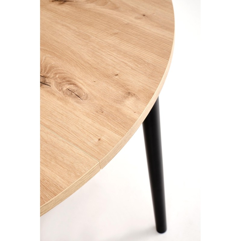'PIVOT Extendable Table 102-142x102x75 cm, Top - Artisan Oak, Legs - Black' 'PIVOT Extendable Table 102-142x102x75 cm, Top - Artisan Oak, Legs - Black'