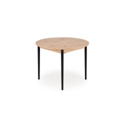 'PIVOT Extendable Table 102-142x102x75 cm, Top - Artisan Oak, Legs - Black' 'PIVOT Extendable Table 102-142x102x75 cm, Top - Artisan Oak, Legs - Black'
