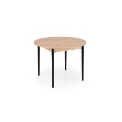 'PIVOT Extendable Table 102-142x102x75 cm, Top - Artisan Oak, Legs - Black' 'PIVOT Extendable Table 102-142x102x75 cm, Top - Artisan Oak, Legs - Black'