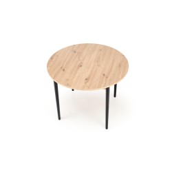 'PIVOT Extendable Table 102-142x102x75 cm, Top - Artisan Oak, Legs - Black' 'PIVOT Extendable Table 102-142x102x75 cm, Top - Artisan Oak, Legs - Black'