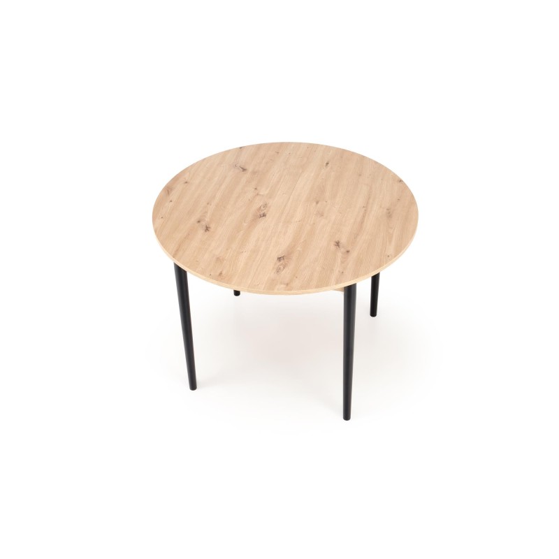 'PIVOT Extendable Table 102-142x102x75 cm, Top - Artisan Oak, Legs - Black' 'PIVOT Extendable Table 102-142x102x75 cm, Top - Artisan Oak, Legs - Black'