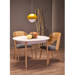 'PIVOT Extendable Table 102-142x102x75 cm, Top - Cashmere, Legs - Natural' 'PIVOT Extendable Table 102-142x102x75 cm, Top - Cashmere, Legs - Natural'