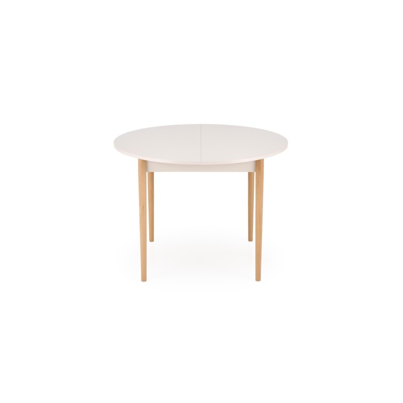'PIVOT Extendable Table 102-142x102x75 cm, Top - Cashmere, Legs - Natural' 'PIVOT Extendable Table 102-142x102x75 cm, Top - Cashmere, Legs - Natural'