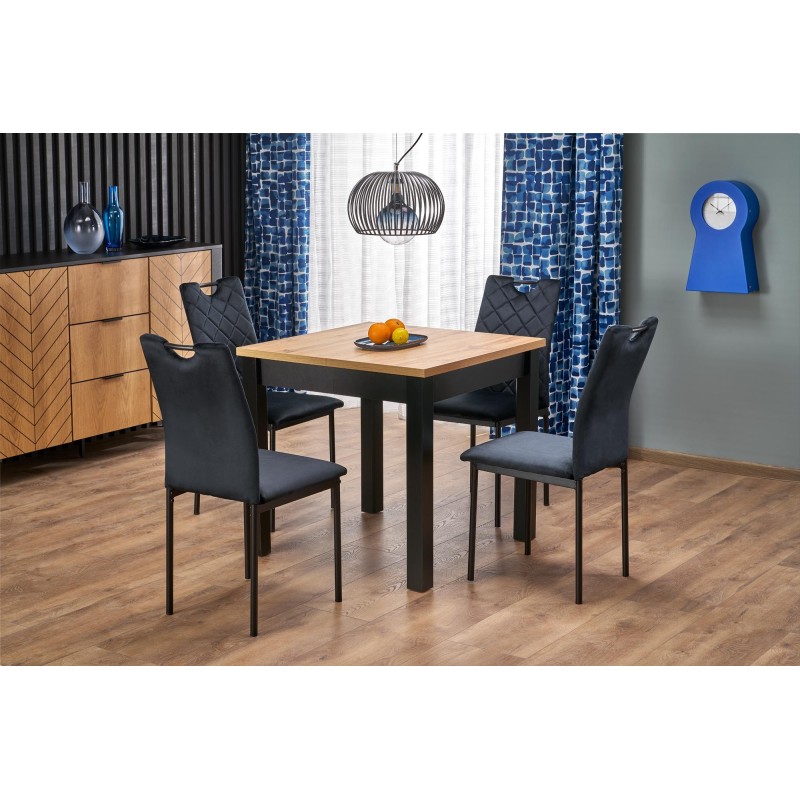 'QUBIK Extendable Table 80-200/80/76 cm Artisan Oak/Black' 'QUBIK Extendable Table 80-200/80/76 cm Artisan Oak/Black'