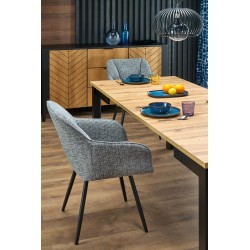 'QUBIK Extendable Table 80-200/80/76 cm Artisan Oak/Black' 'QUBIK Extendable Table 80-200/80/76 cm Artisan Oak/Black'