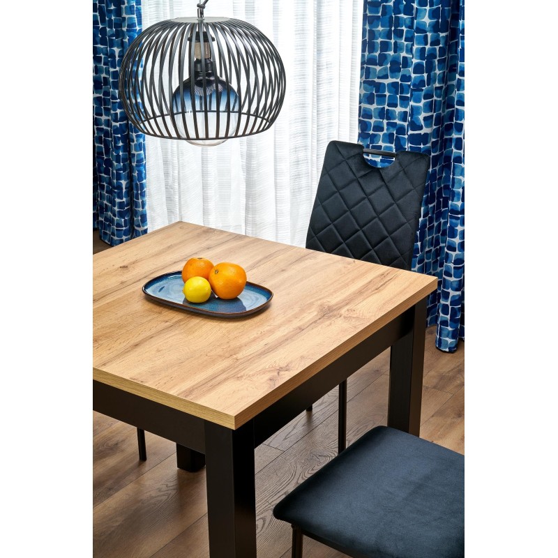 'QUBIK Extendable Table 80-200/80/76 cm Artisan Oak/Black' 'QUBIK Extendable Table 80-200/80/76 cm Artisan Oak/Black'