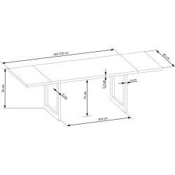 RADUS 140x85 drewno lite - dębowe kolor: dąb naturalny (2p 1szt) RADUS 140x85 drewno lite - dębowe kolor: dąb naturalny (2p 1szt)