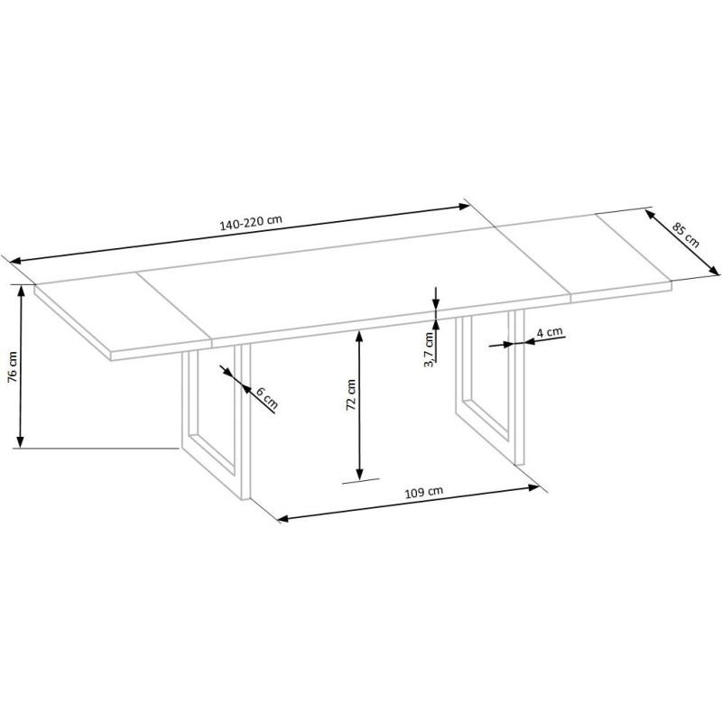 RADUS 140x85 drewno lite - dębowe kolor: dąb naturalny (2p 1szt) RADUS 140x85 drewno lite - dębowe kolor: dąb naturalny (2p 1szt)
