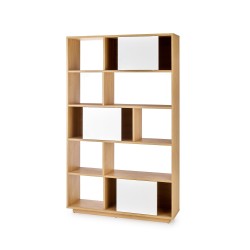 'REG23 Golden Oak / White Bookcase' 'REG23 Golden Oak / White Bookcase'