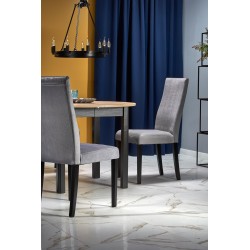 'RINGO Table with Artisan Oak Top and Black Legs' 'RINGO Table with Artisan Oak Top and Black Legs'