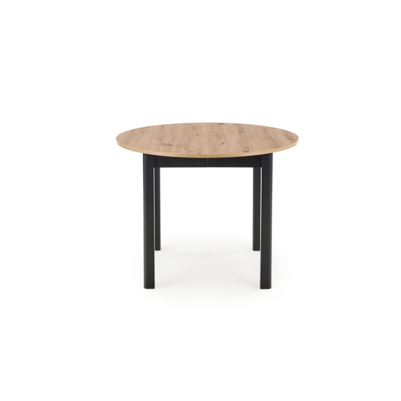 'RINGO Table with Artisan Oak Top and Black Legs' 'RINGO Table with Artisan Oak Top and Black Legs'