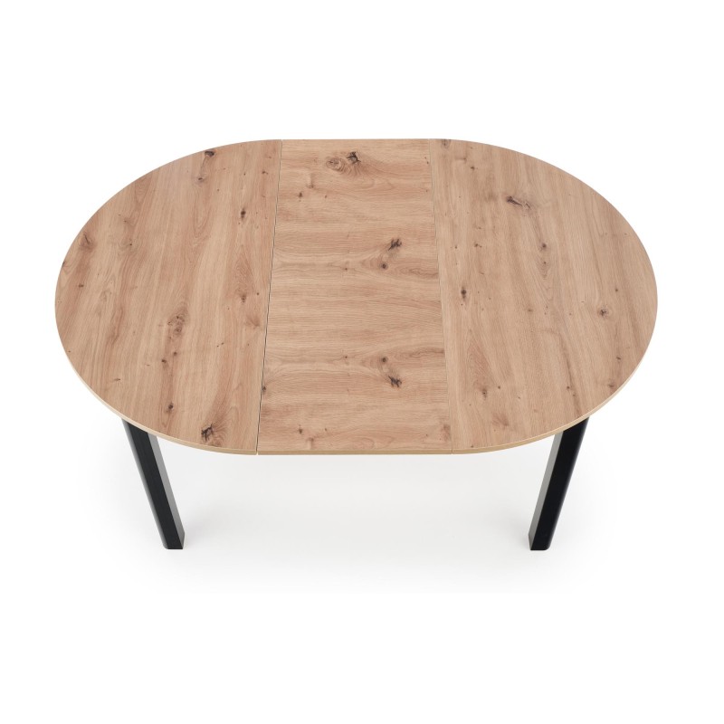 RINGO stół kolor blat dąb artisan, nogi - czarny (102-142x102x76 cm) (2p 1szt) RINGO stół kolor blat dąb artisan, nogi - czarny (102-142x102x76 cm) (2p 1szt)