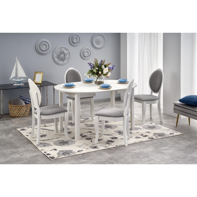 'RINGO Table Color Top - White, Legs - White' 'RINGO Table Color Top - White, Legs - White'