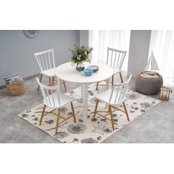'RINGO Table Color Top - White, Legs - White' 'RINGO Table Color Top - White, Legs - White'
