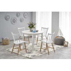 RINGO stół kolor blat - biały, nogi - biały (102-142x102x76 cm) (2p 1szt) RINGO stół kolor blat - biały, nogi - biały (102-142x102x76 cm) (2p 1szt)