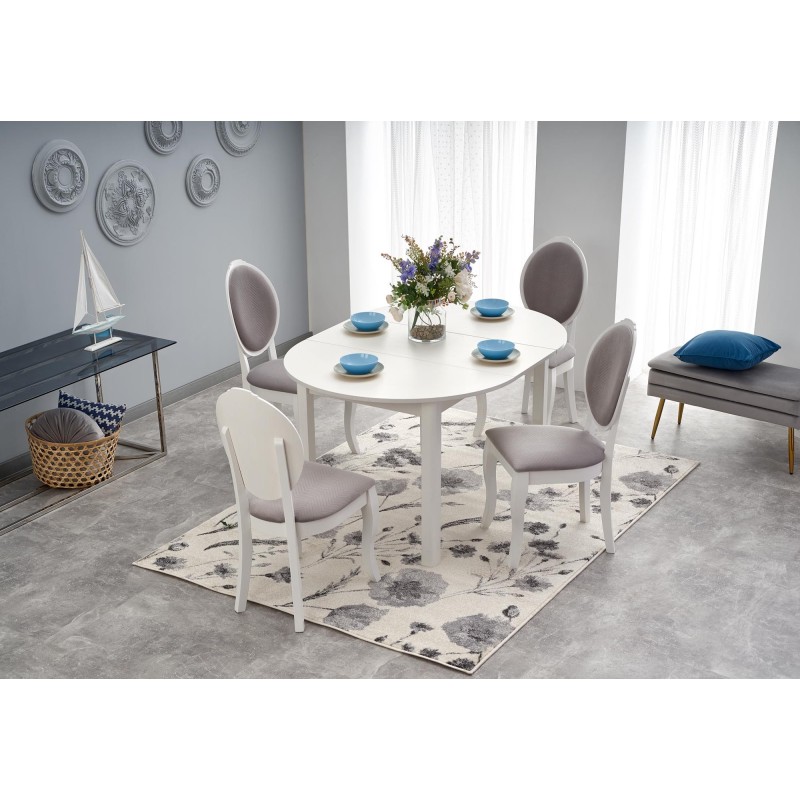 'RINGO Table Color Top - White, Legs - White' 'RINGO Table Color Top - White, Legs - White'