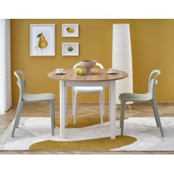 RINGO stół kolor blat dąb craft, nogi - biały (102-142x102x76 cm) (2p 1szt) RINGO stół kolor blat dąb craft, nogi - biały (102-142x102x76 cm) (2p 1szt)