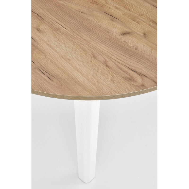 RINGO stół kolor blat dąb craft, nogi - biały (102-142x102x76 cm) (2p 1szt) RINGO stół kolor blat dąb craft, nogi - biały (102-142x102x76 cm) (2p 1szt)