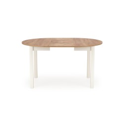 RINGO stół kolor blat dąb craft, nogi - biały (102-142x102x76 cm) (2p 1szt) RINGO stół kolor blat dąb craft, nogi - biały (102-142x102x76 cm) (2p 1szt)