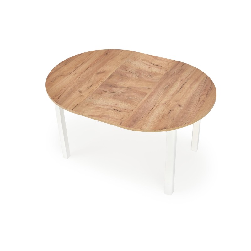 RINGO stół kolor blat dąb craft, nogi - biały (102-142x102x76 cm) (2p 1szt) RINGO stół kolor blat dąb craft, nogi - biały (102-142x102x76 cm) (2p 1szt)