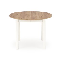 RINGO stół kolor blat dąb craft, nogi - biały (102-142x102x76 cm) (2p 1szt) RINGO stół kolor blat dąb craft, nogi - biały (102-142x102x76 cm) (2p 1szt)