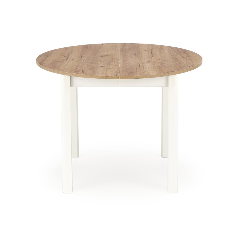 RINGO stół kolor blat dąb craft, nogi - biały (102-142x102x76 cm) (2p 1szt) RINGO stół kolor blat dąb craft, nogi - biały (102-142x102x76 cm) (2p 1szt)