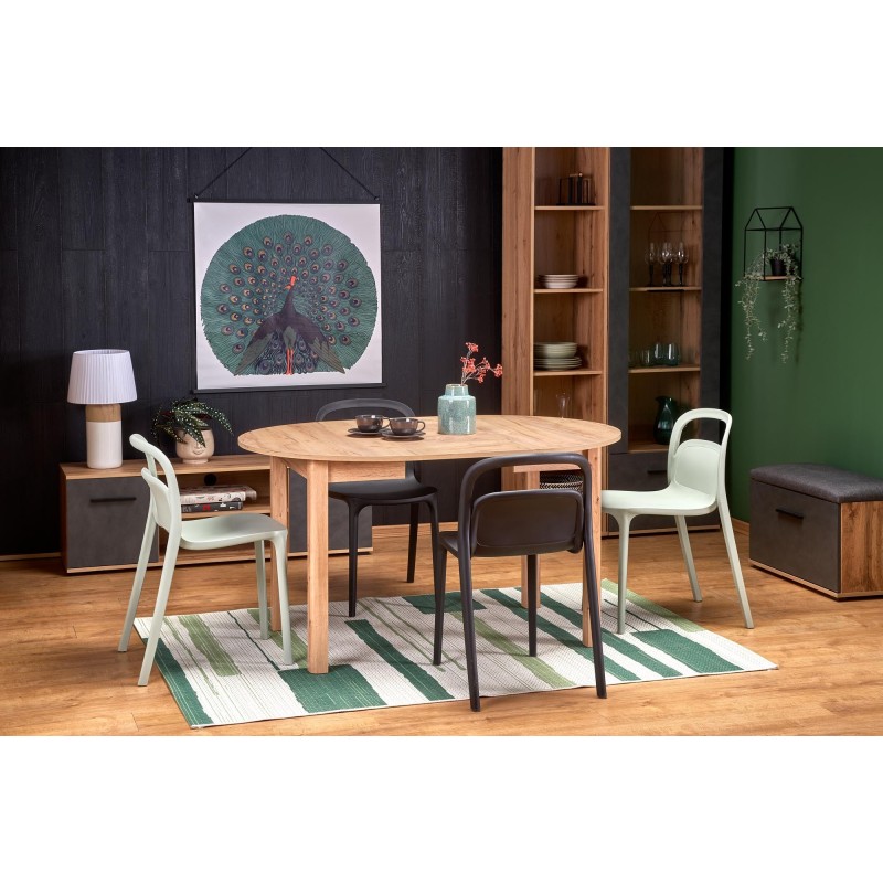RINGO stół kolor blat dąb craft, nogi - dąb craft (102-142x102x76 cm) (2p 1szt) RINGO stół kolor blat dąb craft, nogi - dąb craft (102-142x102x76 cm) (2p 1szt)