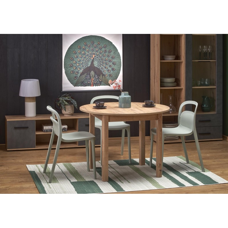 RINGO stół kolor blat dąb craft, nogi - dąb craft (102-142x102x76 cm) (2p 1szt) RINGO stół kolor blat dąb craft, nogi - dąb craft (102-142x102x76 cm) (2p 1szt)