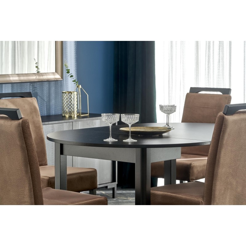 'RINGO Table Color Top Black, Legs - Black' 'RINGO Table Color Top Black, Legs - Black'