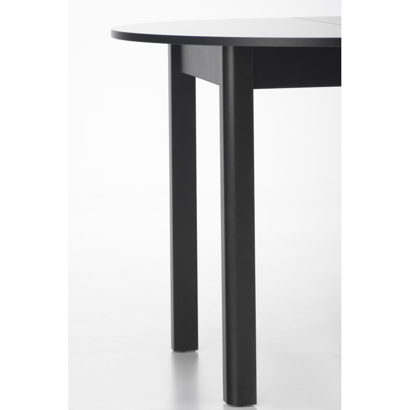 RINGO stół kolor blat czarny, nogi - czarny (102-142x102x76 cm) (2p 1szt) RINGO stół kolor blat czarny, nogi - czarny (102-142x102x76 cm) (2p 1szt)