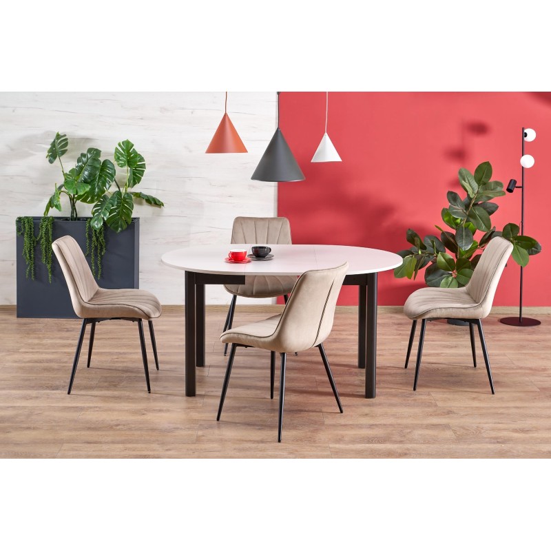 RINGO stół kolor blat kaszmir, nogi - czarny (102-142x102x76 cm) (2p 1szt) RINGO stół kolor blat kaszmir, nogi - czarny (102-142x102x76 cm) (2p 1szt)